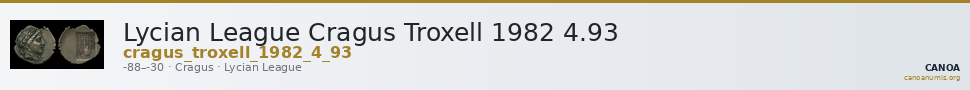 Lycian League Cragus Troxell 1982 4.93 — CANOA