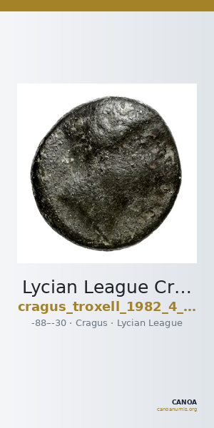 Lycian League Cragus Troxell 1982 4.94 — CANOA