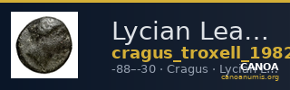 Lycian League Cragus Troxell 1982 4.94 — CANOA