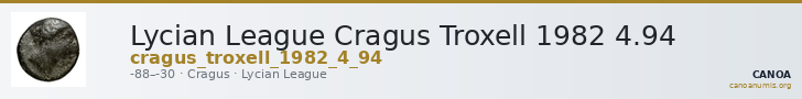 Lycian League Cragus Troxell 1982 4.94 — CANOA