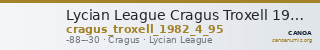 Lycian League Cragus Troxell 1982 4.95 — CANOA