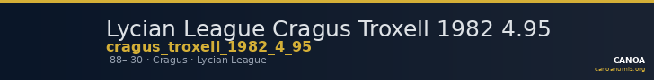 Lycian League Cragus Troxell 1982 4.95 — CANOA
