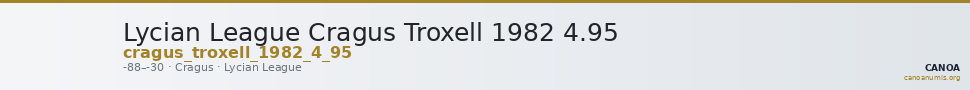 Lycian League Cragus Troxell 1982 4.95 — CANOA
