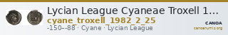 Lycian League Cyaneae Troxell 1982 2.25 — CANOA