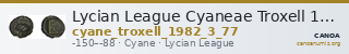 Lycian League Cyaneae Troxell 1982 3.77 — CANOA