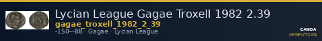 Lycian League Gagae Troxell 1982 2.39 — CANOA