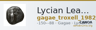 Lycian League Gagae Troxell 1982 3.83 — CANOA