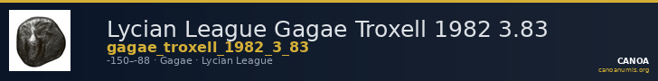 Lycian League Gagae Troxell 1982 3.83 — CANOA