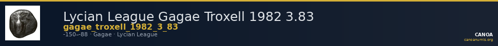 Lycian League Gagae Troxell 1982 3.83 — CANOA