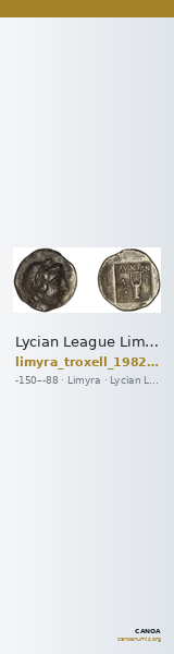 Lycian League Limyra Troxell 1982 2.36 — CANOA