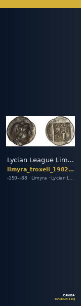 Lycian League Limyra Troxell 1982 2.36 — CANOA