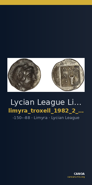 Lycian League Limyra Troxell 1982 2.36 — CANOA