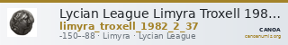 Lycian League Limyra Troxell 1982 2.37 — CANOA