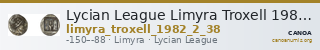 Lycian League Limyra Troxell 1982 2.38 — CANOA