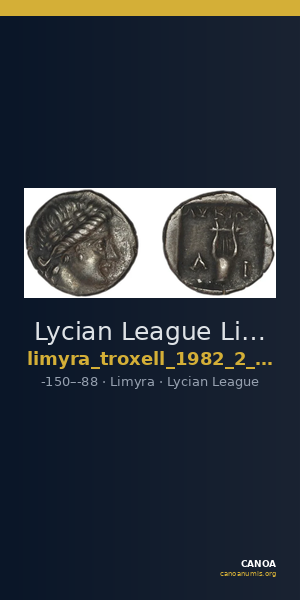Lycian League Limyra Troxell 1982 2.5 — CANOA