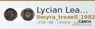 Lycian League Limyra Troxell 1982 2.56 — CANOA