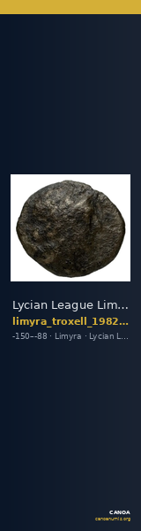 Lycian League Limyra Troxell 1982 3.81 — CANOA