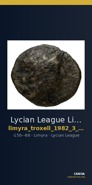 Lycian League Limyra Troxell 1982 3.81 — CANOA
