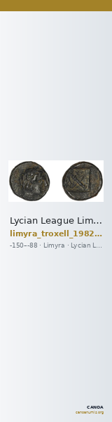 Lycian League Limyra Troxell 1982 3.82 — CANOA
