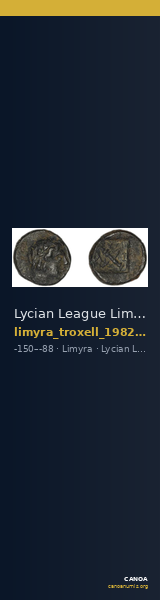 Lycian League Limyra Troxell 1982 3.82 — CANOA