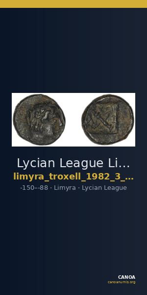 Lycian League Limyra Troxell 1982 3.82 — CANOA