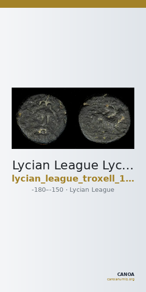 Lycian League Lycia Troxell 1982 I.A.1 — CANOA