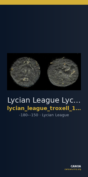 Lycian League Lycia Troxell 1982 I.A.1 — CANOA