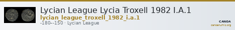 Lycian League Lycia Troxell 1982 I.A.1 — CANOA