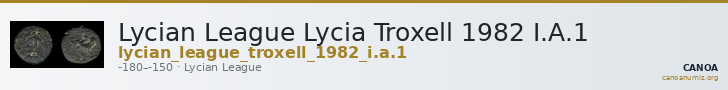 Lycian League Lycia Troxell 1982 I.A.1 — CANOA