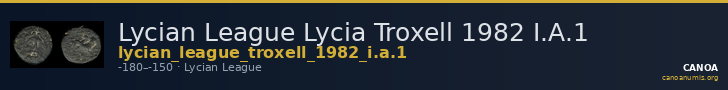 Lycian League Lycia Troxell 1982 I.A.1 — CANOA