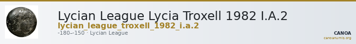 Lycian League Lycia Troxell 1982 I.A.2 — CANOA