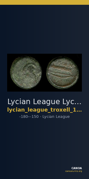 Lycian League Lycia Troxell 1982 I.B.4 — CANOA