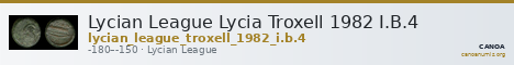 Lycian League Lycia Troxell 1982 I.B.4 — CANOA