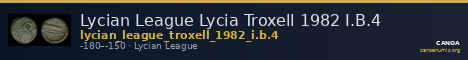 Lycian League Lycia Troxell 1982 I.B.4 — CANOA