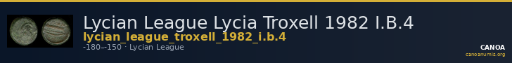 Lycian League Lycia Troxell 1982 I.B.4 — CANOA