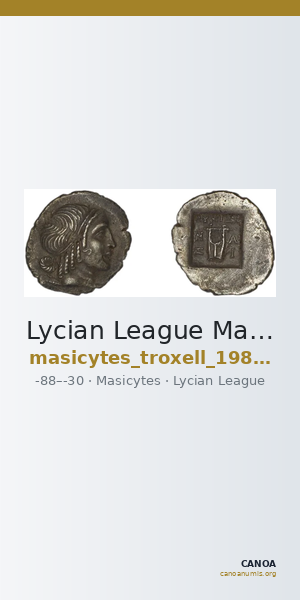 Lycian League Masicytes Troxell 1982 4.103 — CANOA