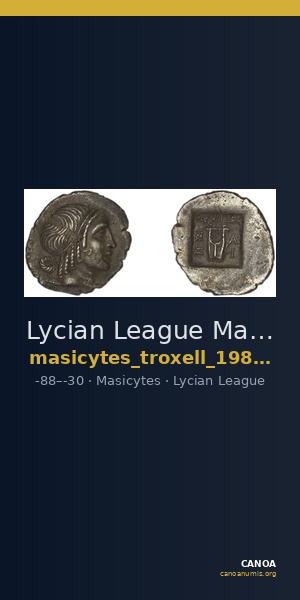 Lycian League Masicytes Troxell 1982 4.103 — CANOA