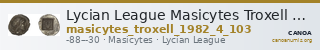 Lycian League Masicytes Troxell 1982 4.103 — CANOA