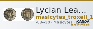 Lycian League Masicytes Troxell 1982 4.107 — CANOA