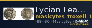 Lycian League Masicytes Troxell 1982 4.107 — CANOA