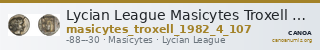Lycian League Masicytes Troxell 1982 4.107 — CANOA