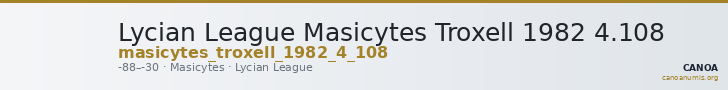 Lycian League Masicytes Troxell 1982 4.108 — CANOA