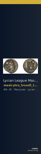 Lycian League Masicytes Troxell 1982 4.109 — CANOA