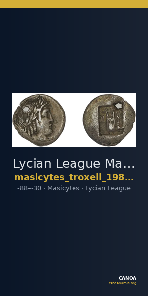 Lycian League Masicytes Troxell 1982 4.109 — CANOA