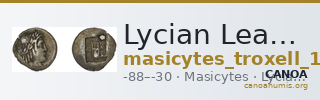Lycian League Masicytes Troxell 1982 4.109 — CANOA