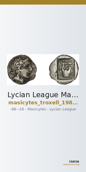 Lycian League Masicytes Troxell 1982 4.85 — CANOA