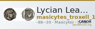 Lycian League Masicytes Troxell 1982 4.85 — CANOA