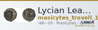 Lycian League Masicytes Troxell 1982 4.86 — CANOA