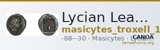 Lycian League Masicytes Troxell 1982 4.87 — CANOA