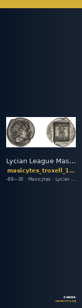 Lycian League Masicytes Troxell 1982 4.91 — CANOA